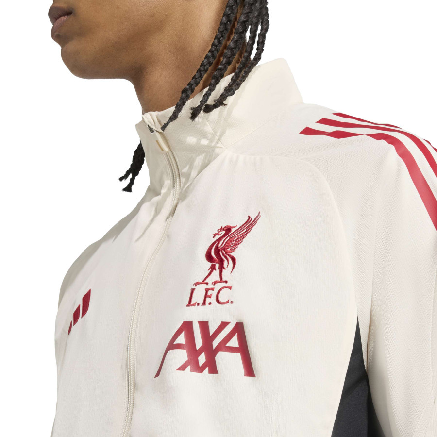 Veste survêtement Liverpool Woven blanc rouge