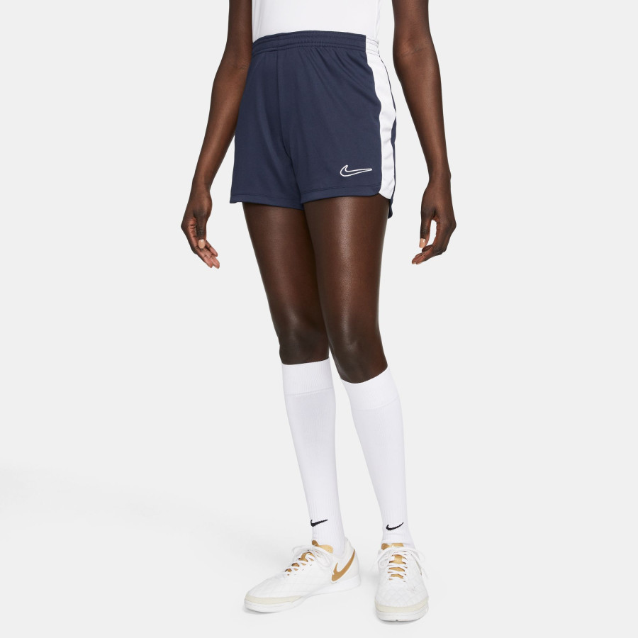 Short entraînement Femme Nike Dri-FIT Academy bleu blanc