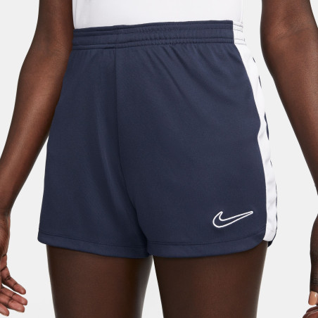 Short entraînement Femme Nike Dri-FIT Academy bleu blanc