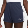 Short entraînement Femme Nike Dri-FIT Academy bleu blanc
