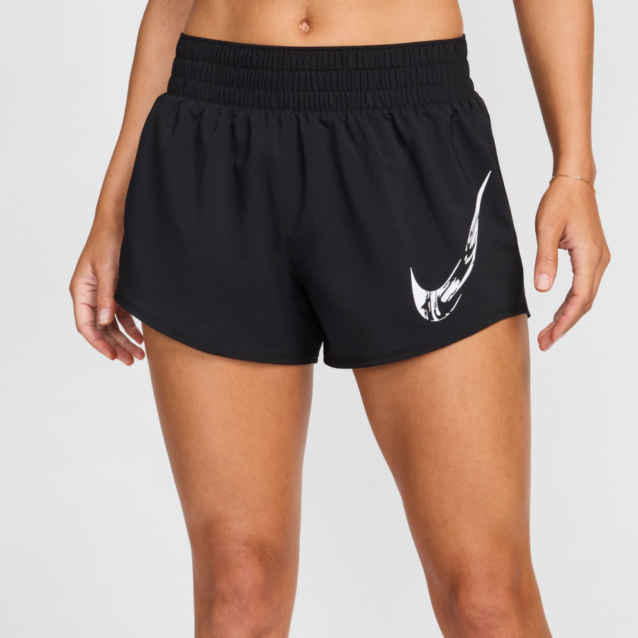 Short entraînement Femme Nike One noir blanc 