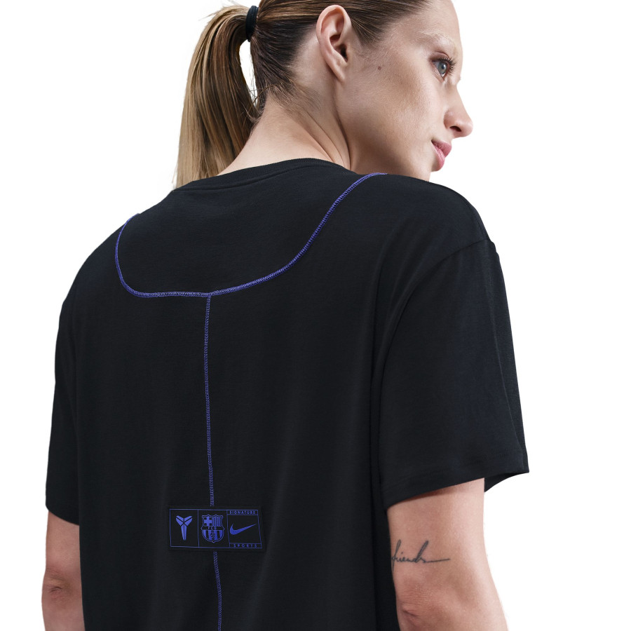 T-shirt Femme FC Barcelone noir violet