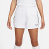 Short entraînement Femme Nike Dri-Fit blanc noir