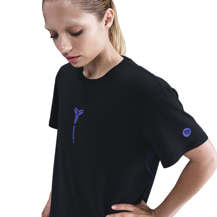 T-shirt Femme FC Barcelone noir violet