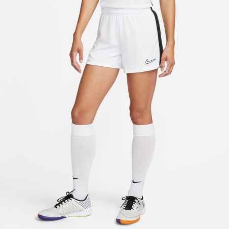 Short entraînement Femme Nike Dri-Fit blanc noir