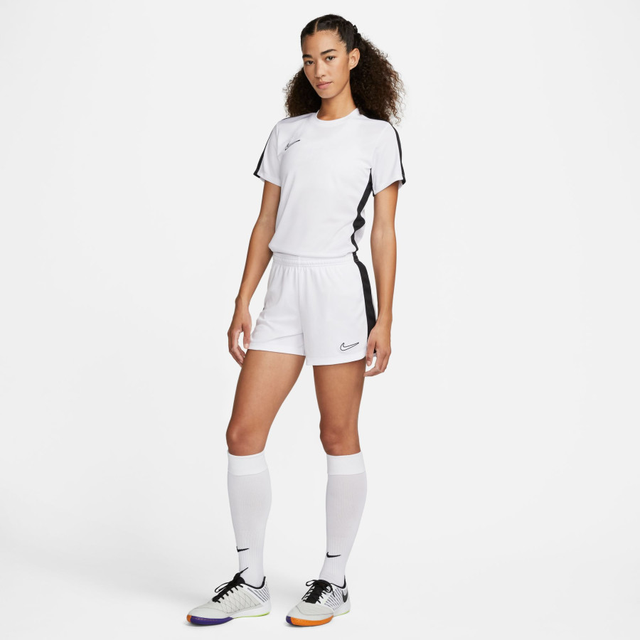 Short entraînement Femme Nike Dri-Fit blanc noir