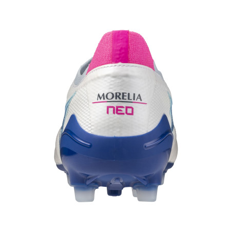 Mizuno Morelia Neo Beta Elite AG blanc bleu