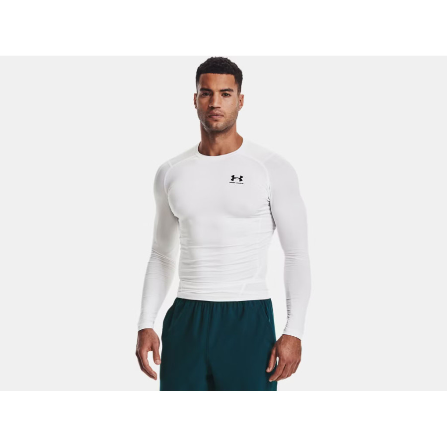 Sous maillot manches longues Under Armour blanc