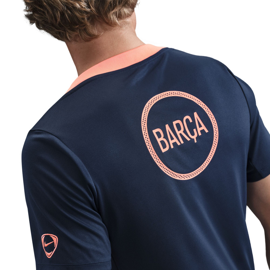 Maillot avant match FC Barcelone bleu orange
