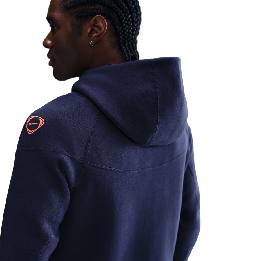Veste survêtement FC Barcelone TechFleece bleu orange