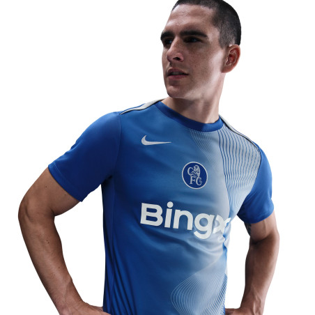 Maillot avant match Chelsea bleu blanc