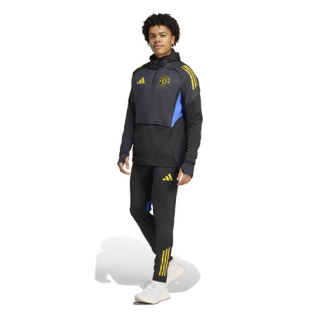 Sweat zippé Manchester United hiver gris