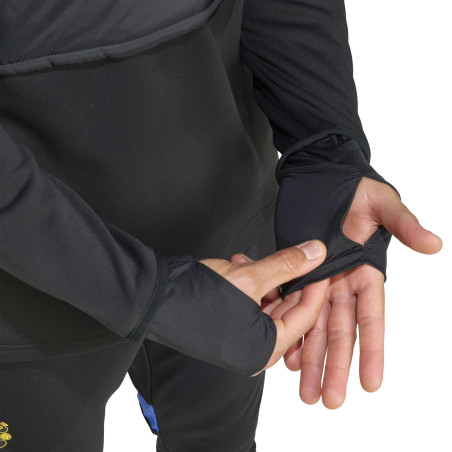 Sweat zippé Manchester United hiver gris