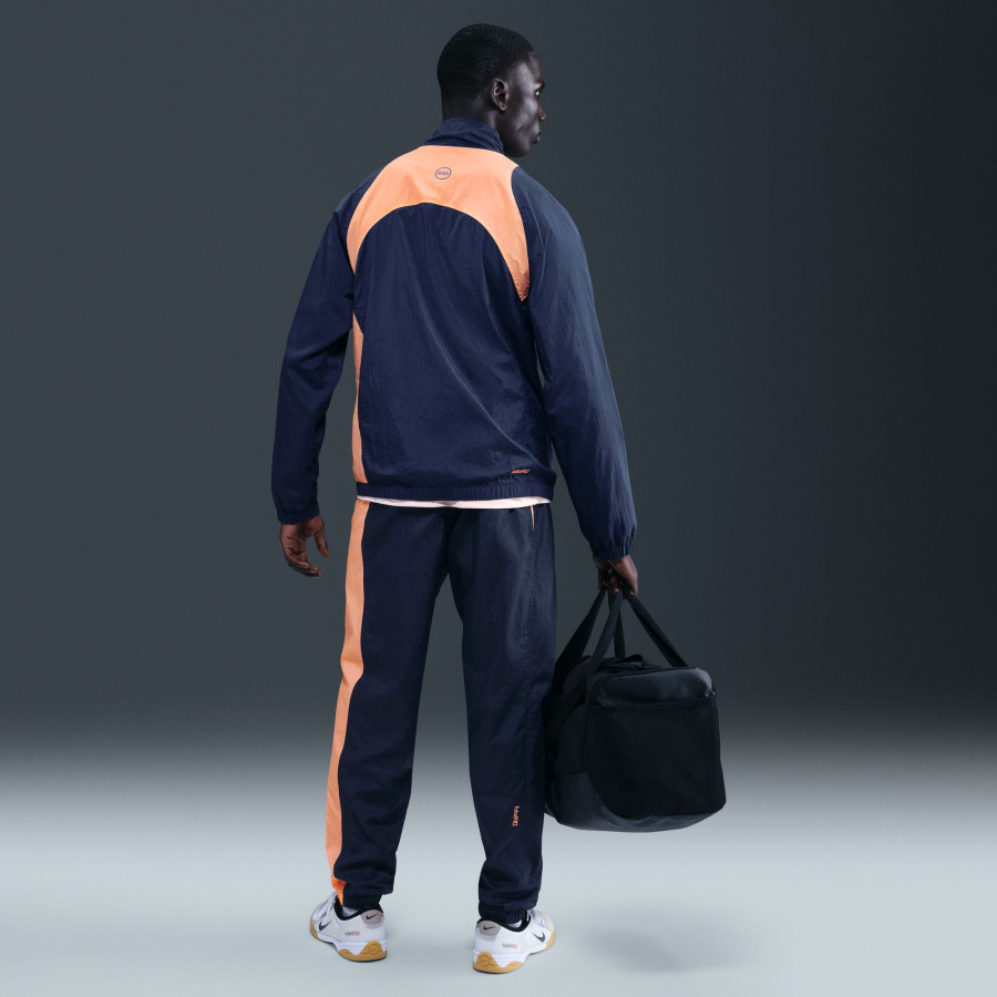 Pantalon survêtement FC Barcelone Woven T90 bleu orange
