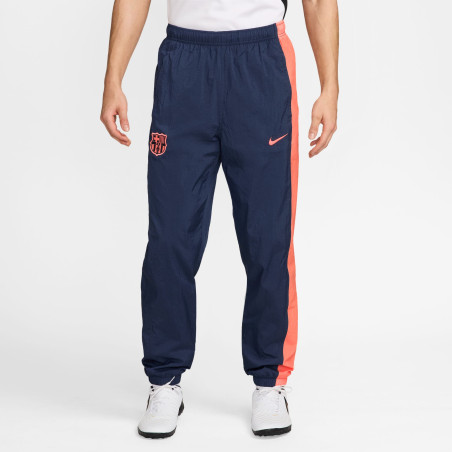 Pantalon survêtement FC Barcelone Woven T90 bleu orange