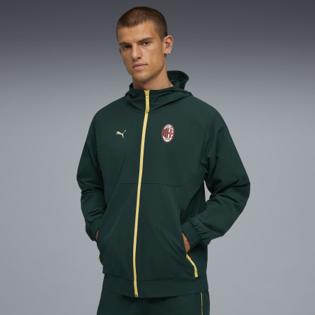 Veste survêtement Milan AC PUMATECH Woven vert