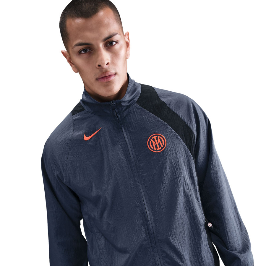 Veste survêtement Inter Milan Woven GX gris