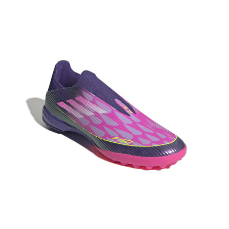 adidas F50 Lamine Yamal League LaceLess turf violet