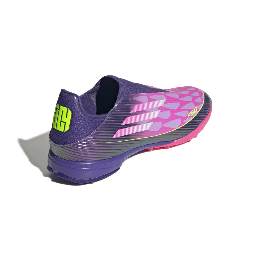 adidas F50 Lamine Yamal League LaceLess turf violet