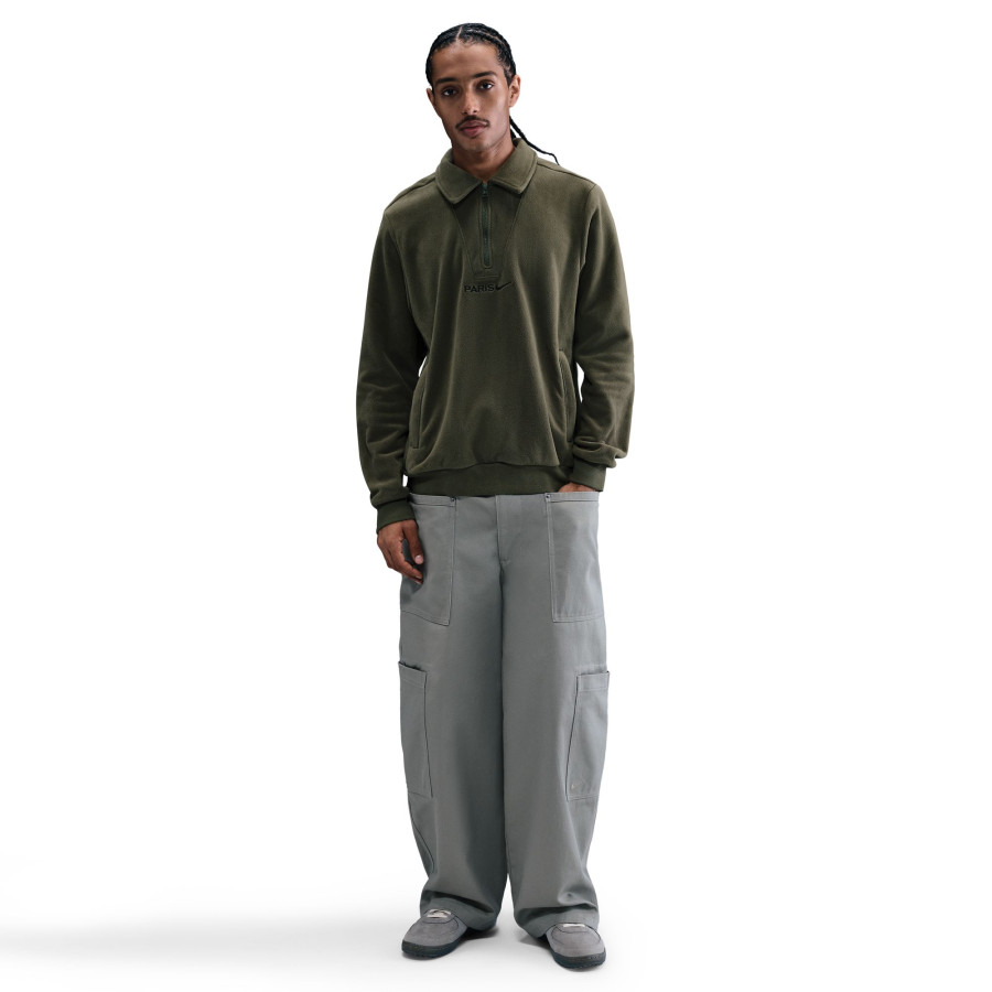 Sweat zippé PSG Therma-Fit polaire vert