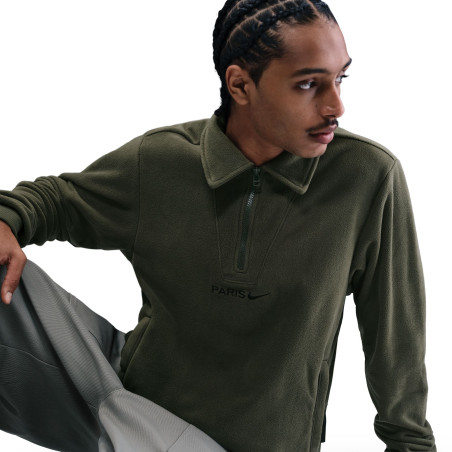 Sweat zippé PSG Therma-Fit polaire vert