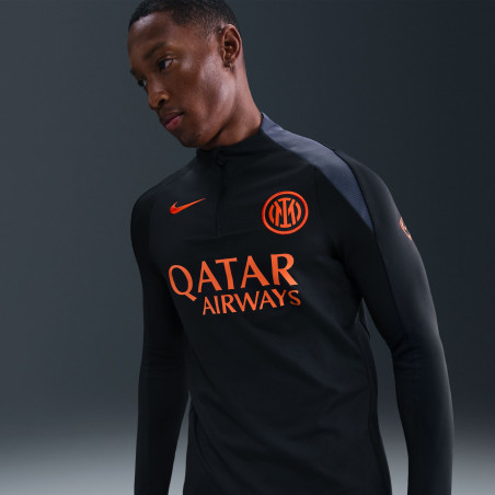 Sweat zippé Inter Milan Strike gris orange