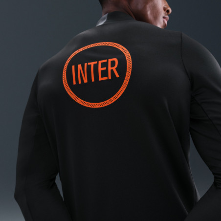 ISweat zippé Inter Milan Strike gris orange