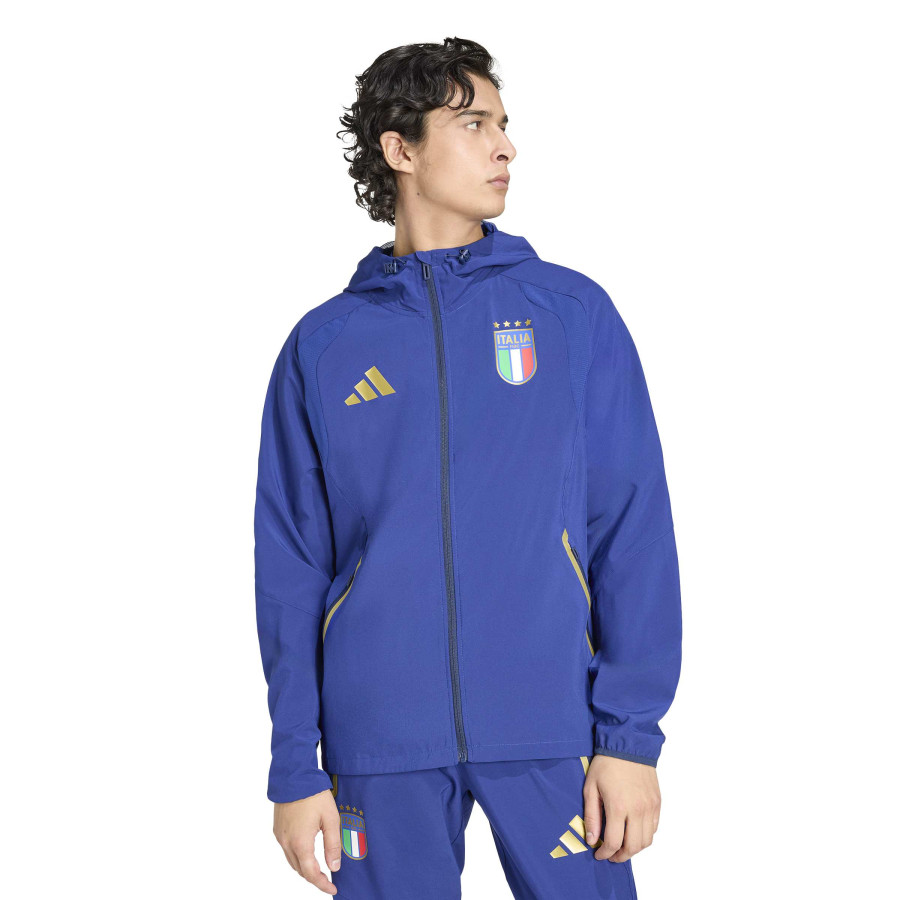 Veste survêtement Italie FZ bleu