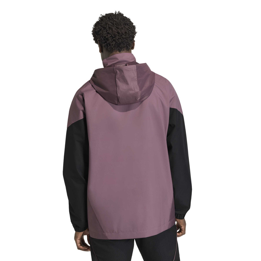 Veste imperméable Real Madrid rose noir