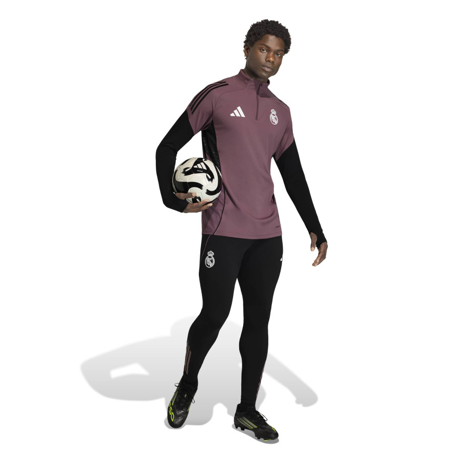 Sweat zippé Real Madrid rose noir