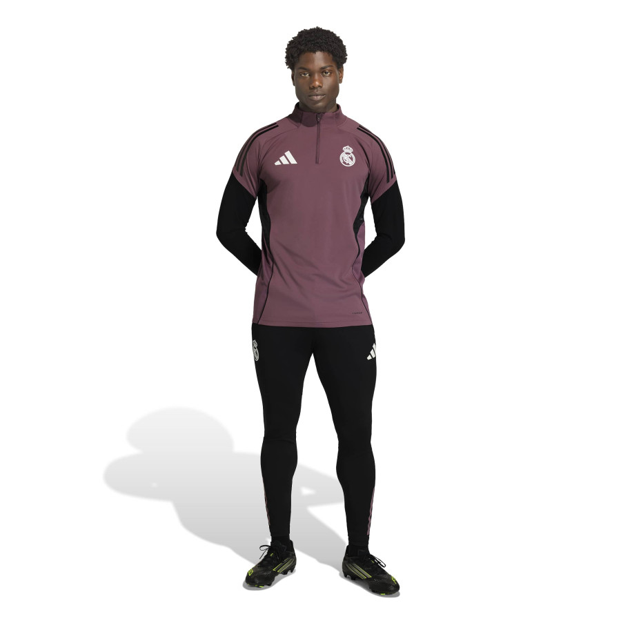 Sweat zippé Real Madrid rose noir