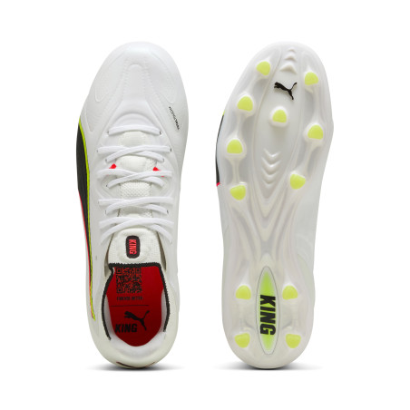 Puma King 20 Ultimate FG/AG blanc