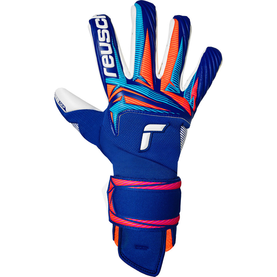 Gants gardien Reusch Attrakt Gold X Guardian bleu orange