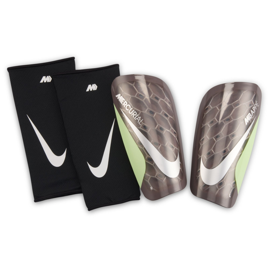 Protège tibias Nike Mercurial Mbappé marron vert
