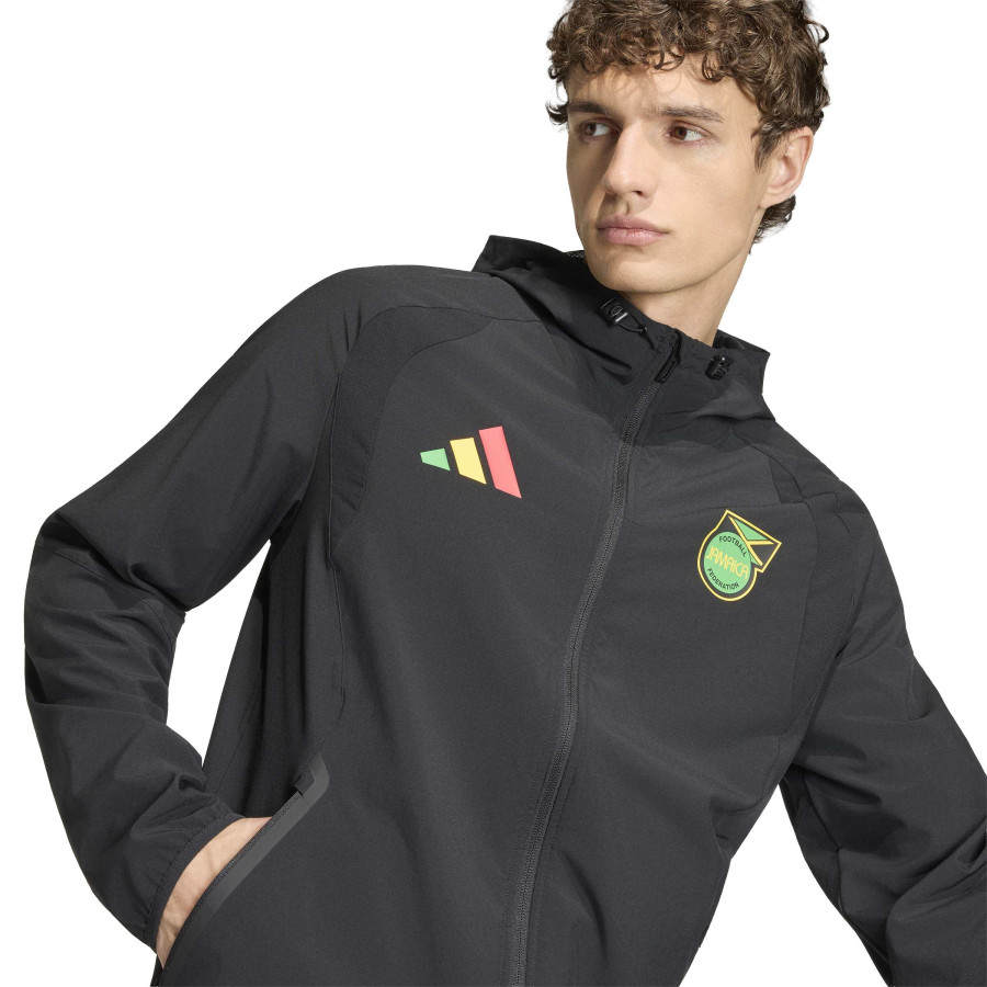 Veste survêtement Jamaïque FZ noir