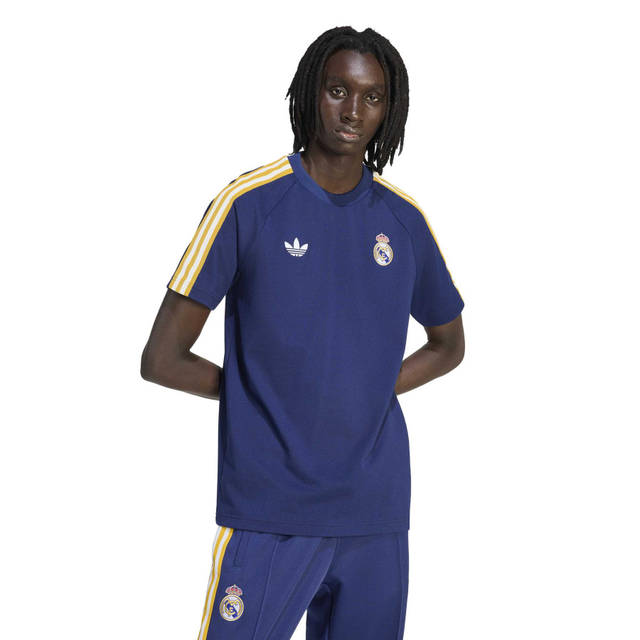 T-shirt Real Madrid Retro Originals bleu jaune