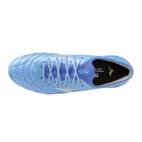 Mizuno Morelia Neo IV Beta Japan Elite FG bleu or