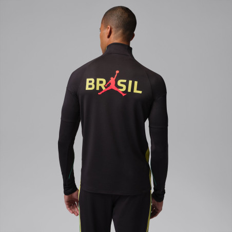Sweat zippé Brésil Strike noir