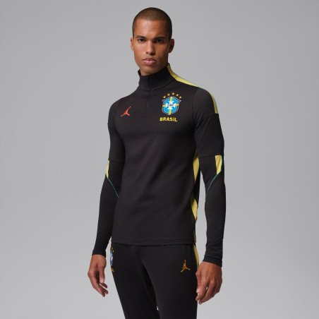 Sweat zippé Brésil Strike noir
