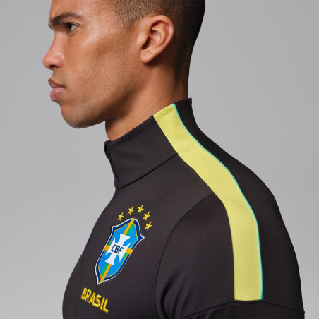 Sweat zippé Brésil Strike noir