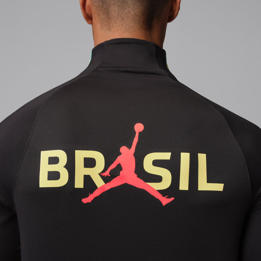 Sweat zippé Brésil Strike noir