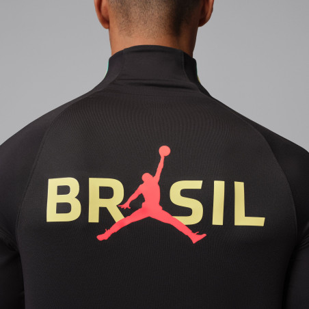 Sweat zippé Brésil Strike noir
