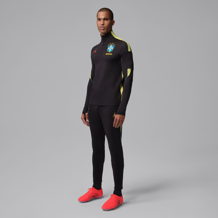 Sweat zippé Brésil Strike noir