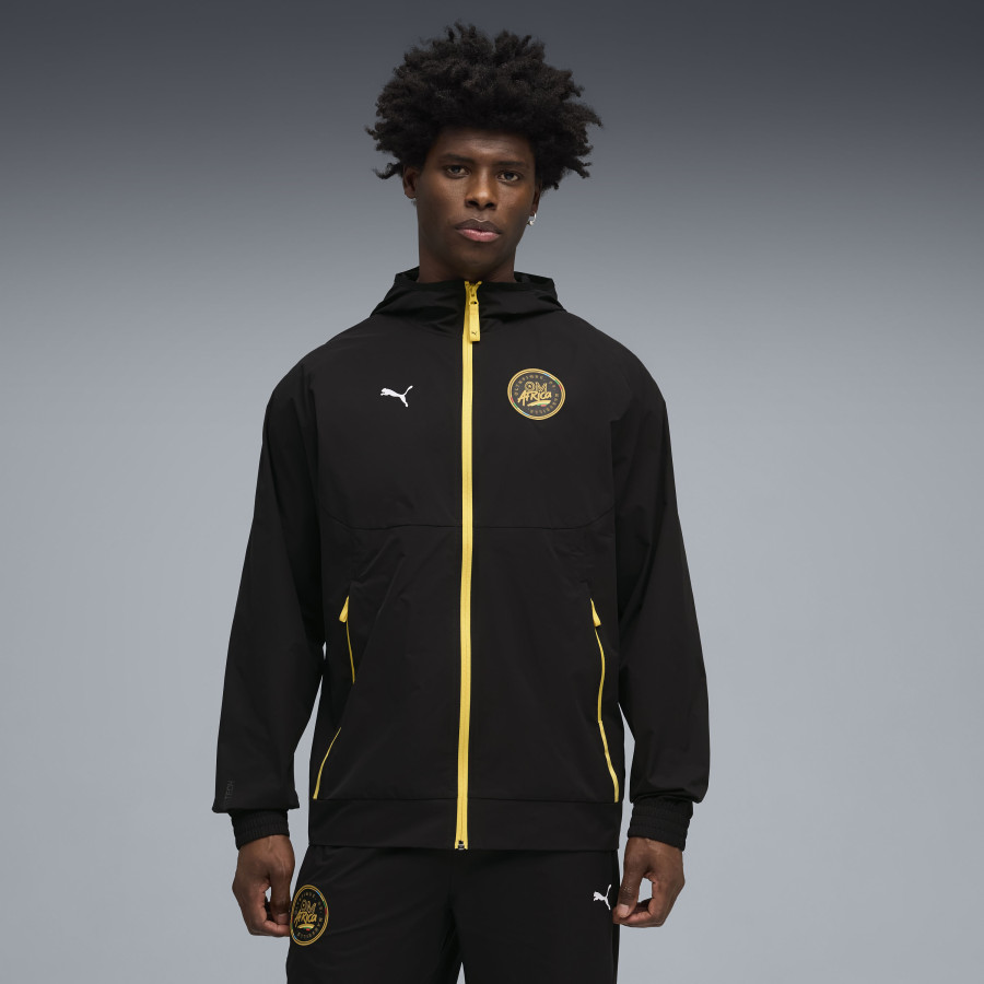 Veste survêtement OM Africa PumaTech noir jaune