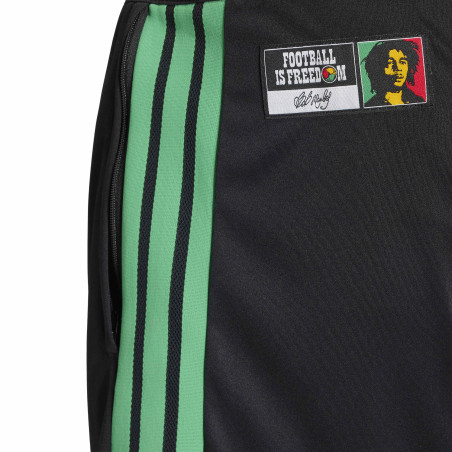 Short entraînement Jamaïque noir rouge