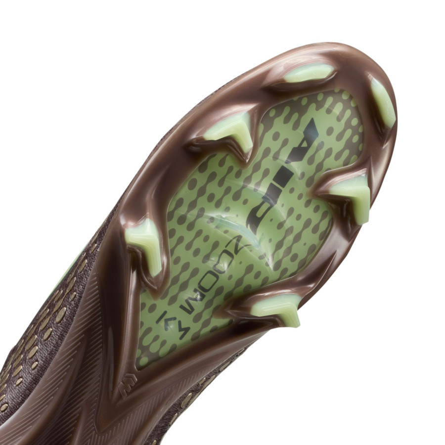 Nike Air Zoom Mercurial Vapor 16 Elite Mbappé FG marron vert