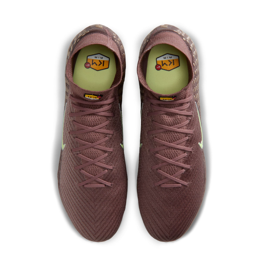 Nike Air Zoom Mercurial Superfly 10 Elite Mbappé FG marron vert