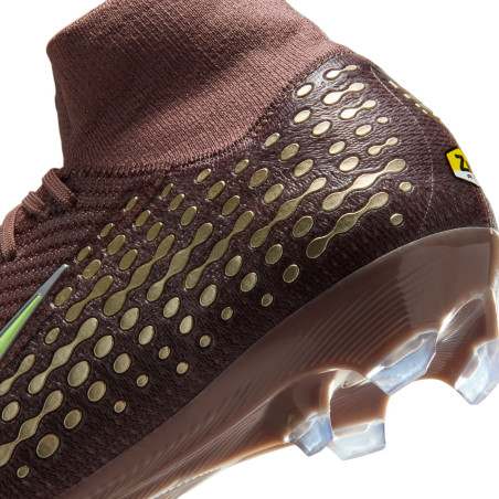 Nike Air Zoom Mercurial Superfly 10 Elite Mbappé FG marron vert
