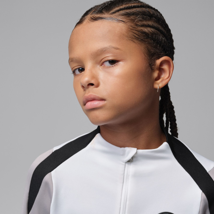 Sweat zippé junior PSG Strike gris