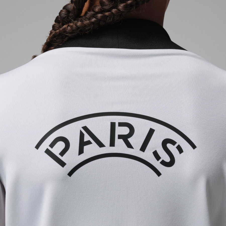 Sweat zippé junior PSG Strike gris